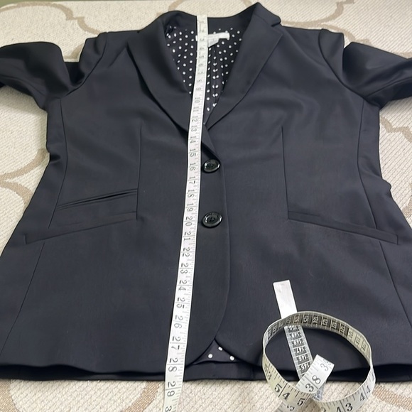 Chico's Black front pockets 2 button closure blazer jacket, Chico’s size 1, M, 8 - Picture 10 of 13